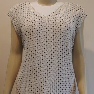 Dr2 Daniel Rainn Polka Dot Blouse size Large